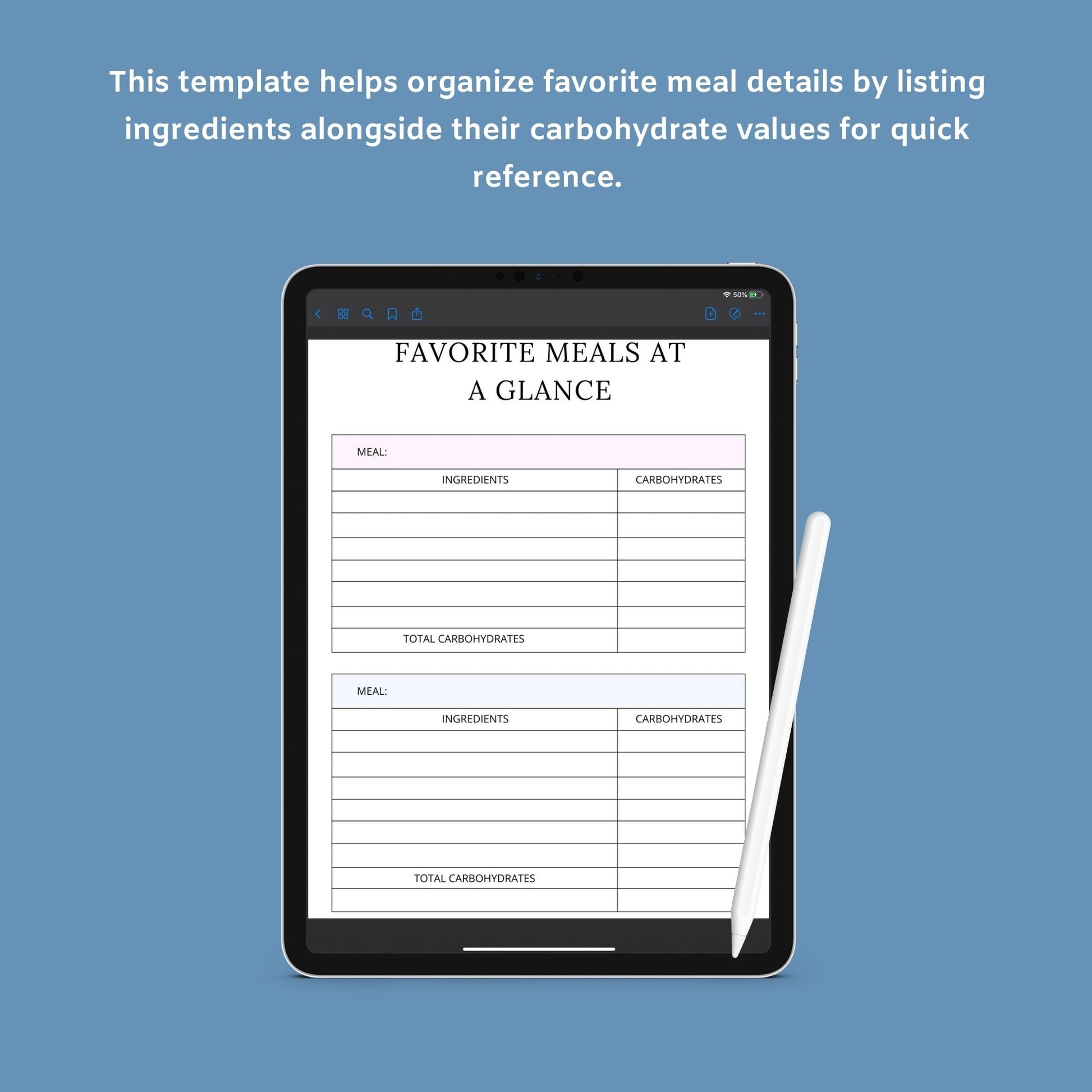 Blood Sugar Planner | Diabetes Log Book | Printable Glucose Tracker PDF