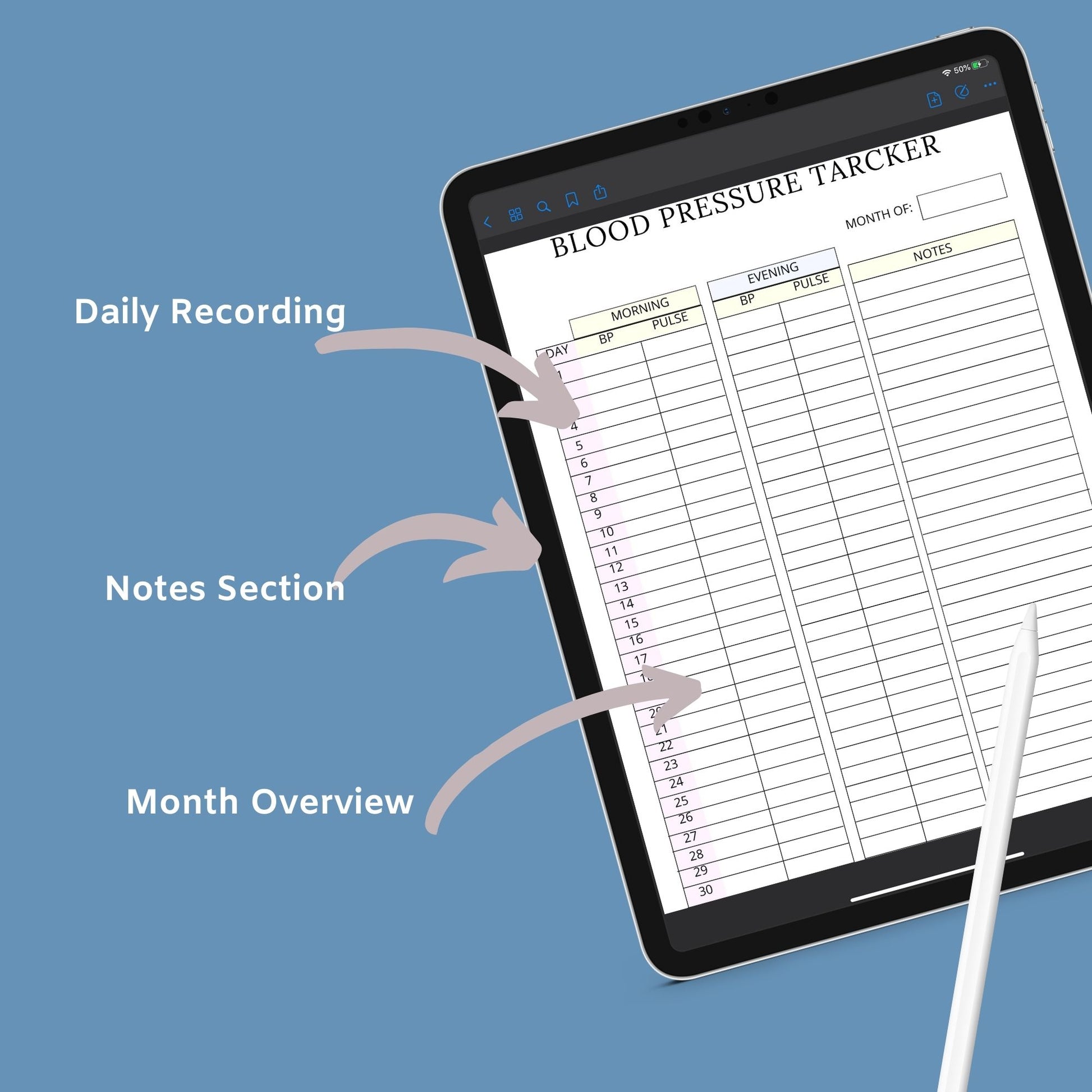 Blood Sugar Planner | Diabetes Log Book | Printable Glucose Tracker PDF