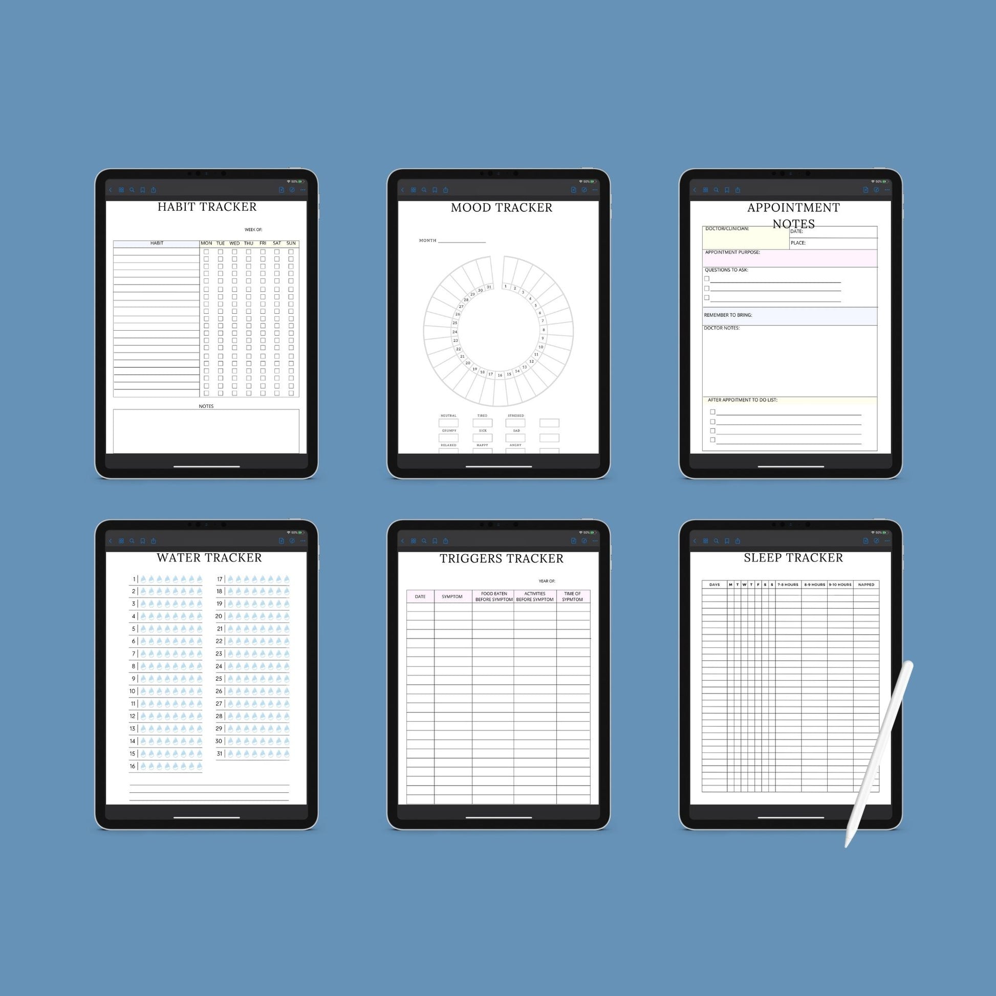 Blood Sugar Planner | Diabetes Log Book | Printable Glucose Tracker PDF