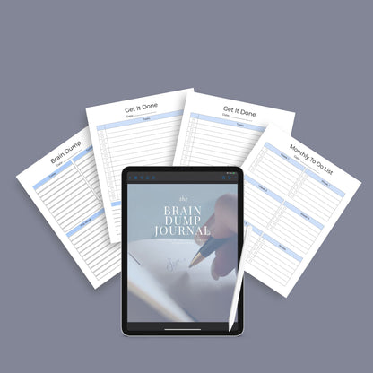 Brain Dump Journal | Printable Productivity Planner | Digital PDF