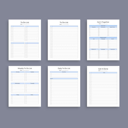 Brain Dump Journal | Printable Productivity Planner | Digital PDF