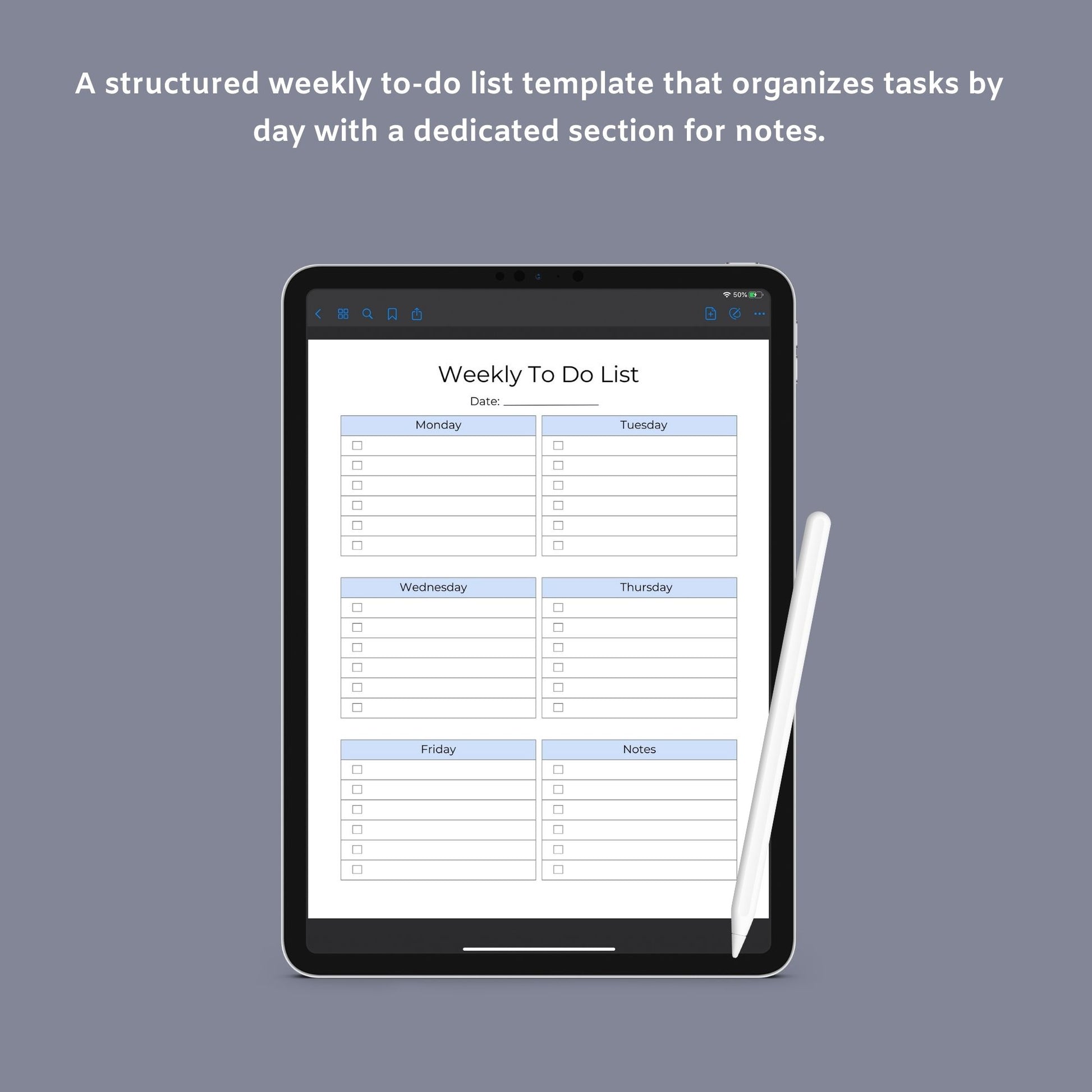 Brain Dump Journal | Printable Productivity Planner | Digital PDF