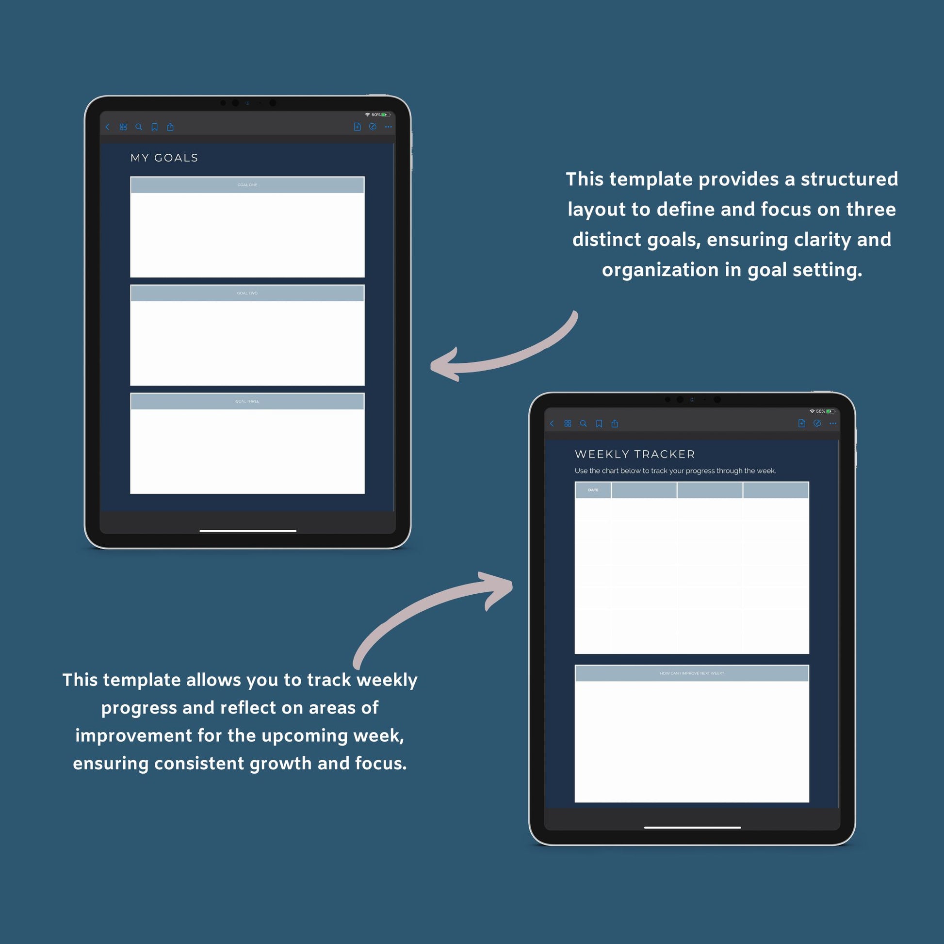 Business Goals Planner | Entrepreneur Goal Tracker | Digital PDF