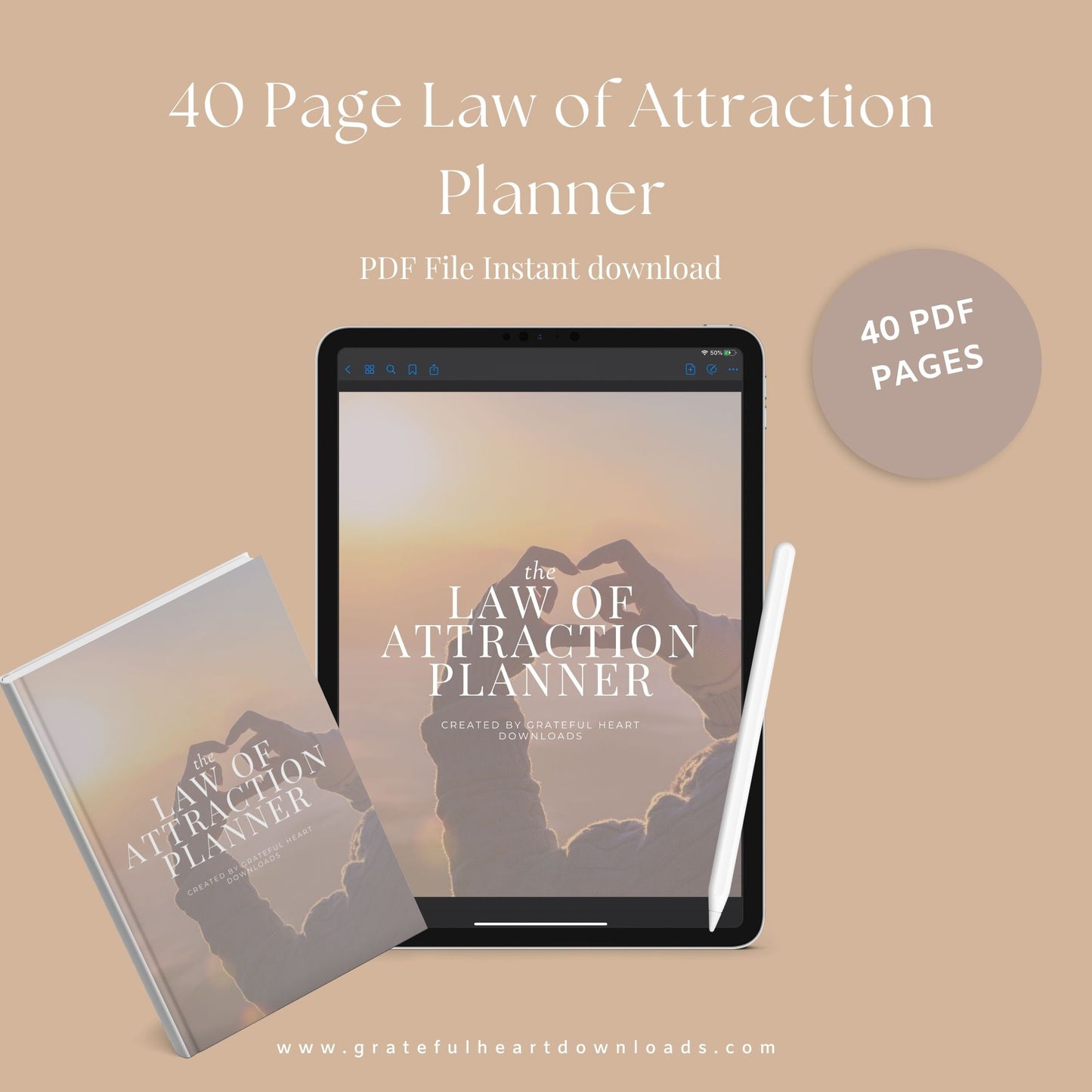 The Law of Attraction Planner – Manifest Your Dreams & Create Your Best Life - The Grateful Collective