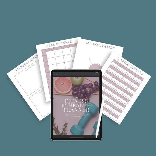 Fitness & Health Planner | Workout, Meal & Habit Tracker | PDF