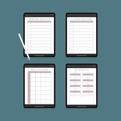 Fitness & Health Planner | Workout, Meal & Habit Tracker | PDF