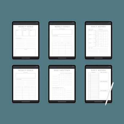 Fitness & Health Planner | Workout, Meal & Habit Tracker | PDF