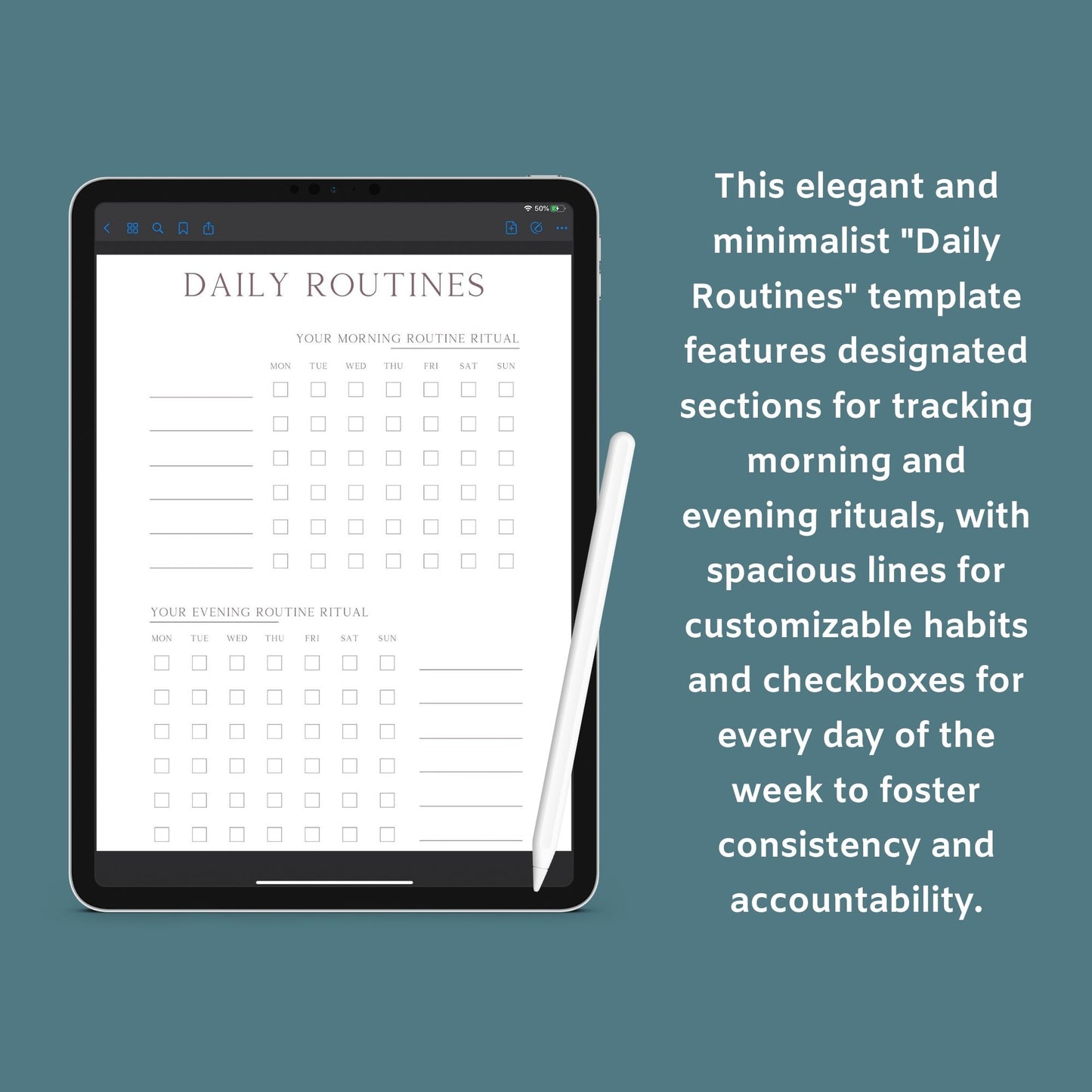 Fitness & Health Planner | Workout, Meal & Habit Tracker | PDF