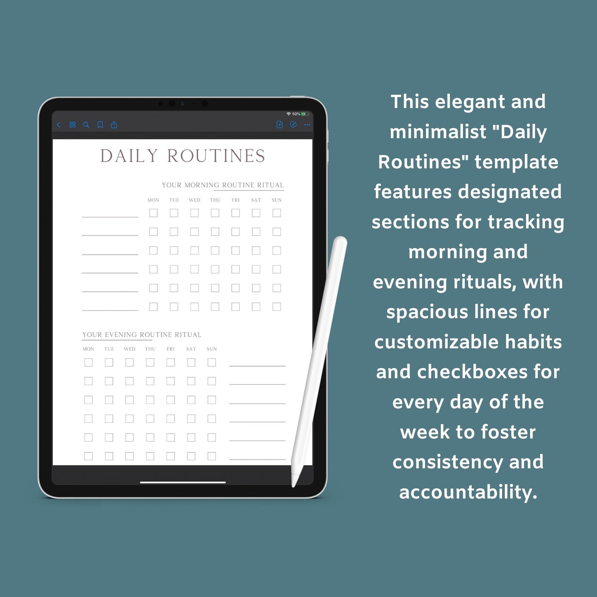 Fitness & Health Planner | Workout, Meal & Habit Tracker | PDF