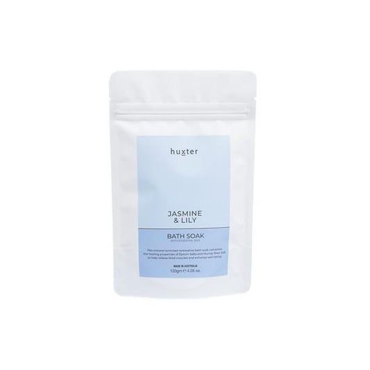 Huxter Jasmine & Lily Bath Soak – Transform Your Bath into a Luxurious Retreat - The Grateful Collective