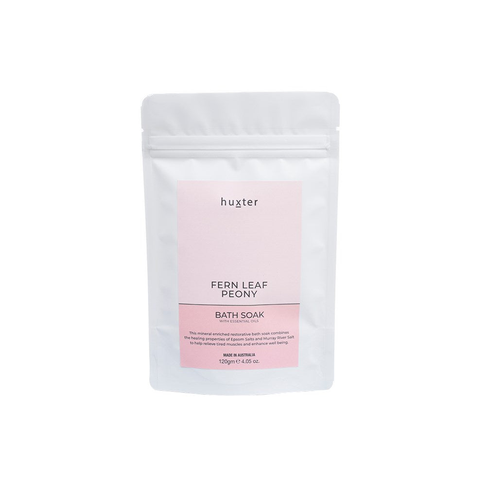Huxter Fern Leaf & Peony Bath Soak – Elevate Your Bathing Experience - The Grateful Collective