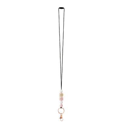 Pink Beaded Lanyard – Blend Functionality with Feminine Flair - The Grateful Collective
