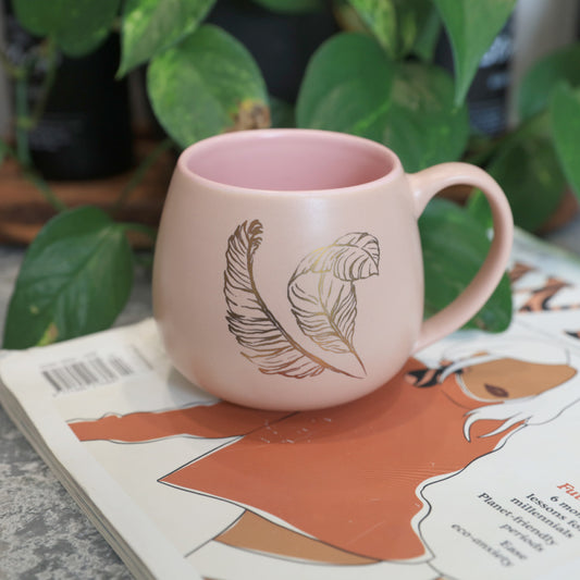 Splosh Elegant Greenery Positive Heart 350ml Mug – Sip in Elegance and Positivity - The Grateful Collective