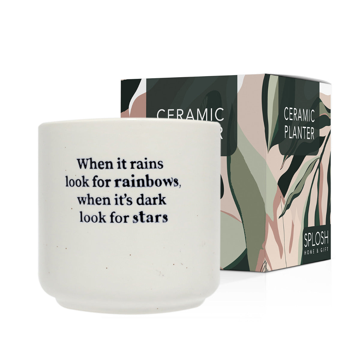 Splosh Ceramic Planter – Infuse Positivity into Your Home Decor - The Grateful Collective