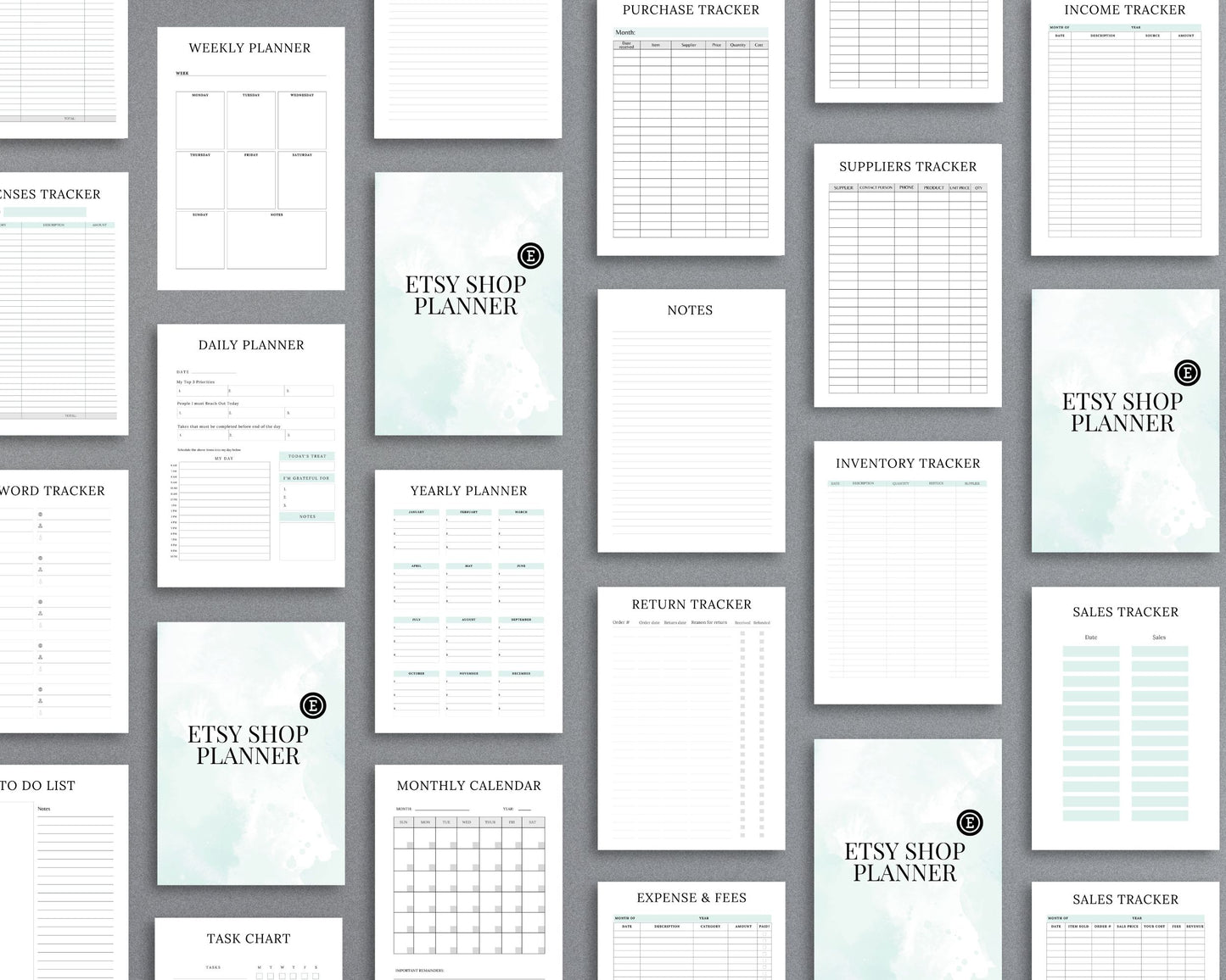 Etsy Shop Planner – Organize Listings, Track Orders & Scale Your Business | Printable PDF