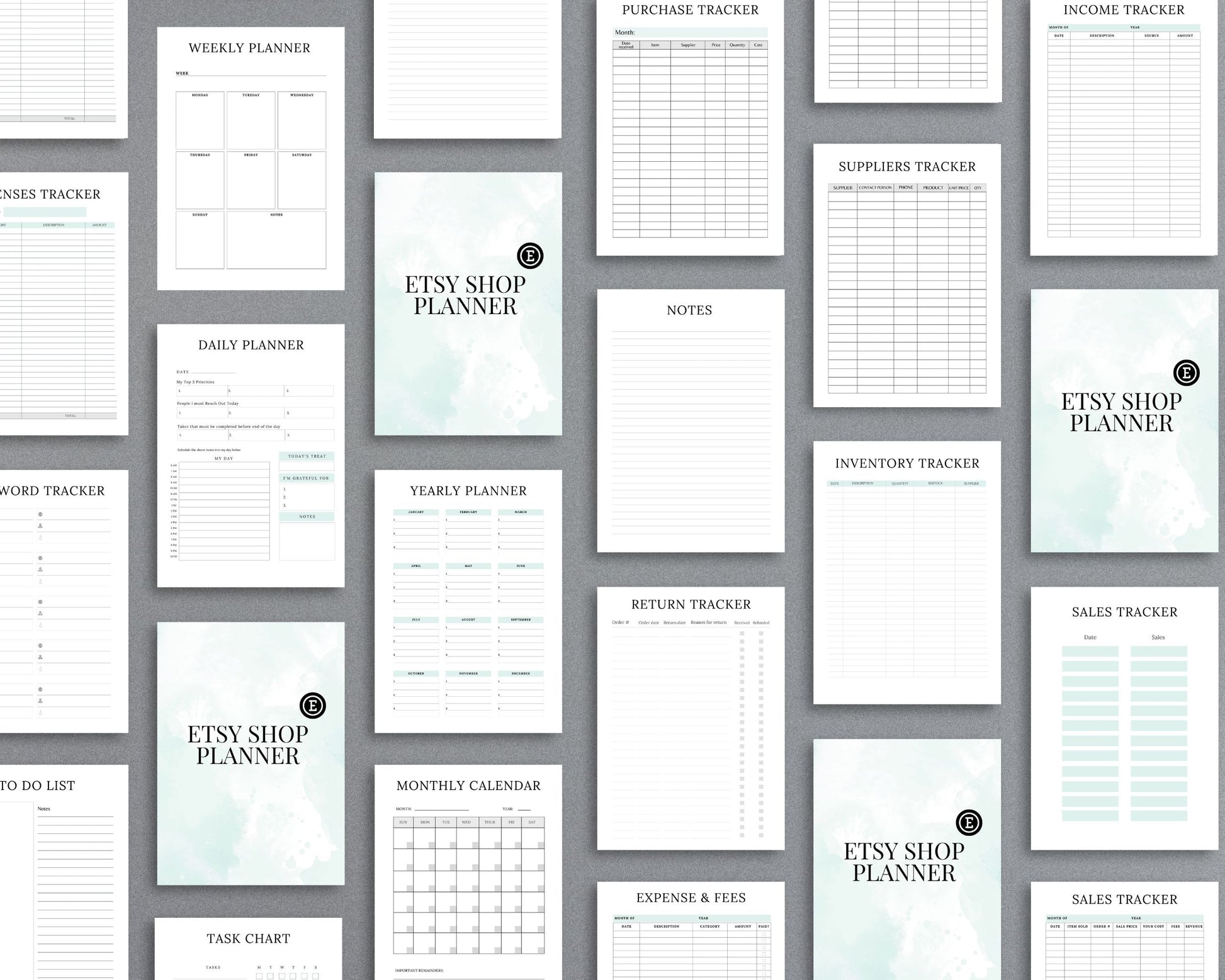 Etsy Shop Planner – Organize Listings, Track Orders & Scale Your Business | Printable PDF