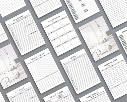 Office Tasks Planner – Organize Your Workday, Meetings & Projects | Printable PDF