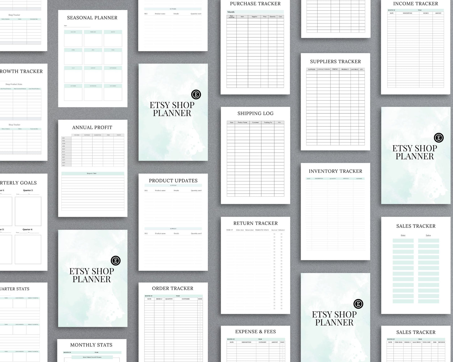 Etsy Shop Planner – Organize Listings, Track Orders & Scale Your Business | Printable PDF