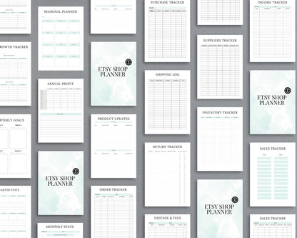 Etsy Shop Planner – Organize Listings, Track Orders & Scale Your Business | Printable PDF