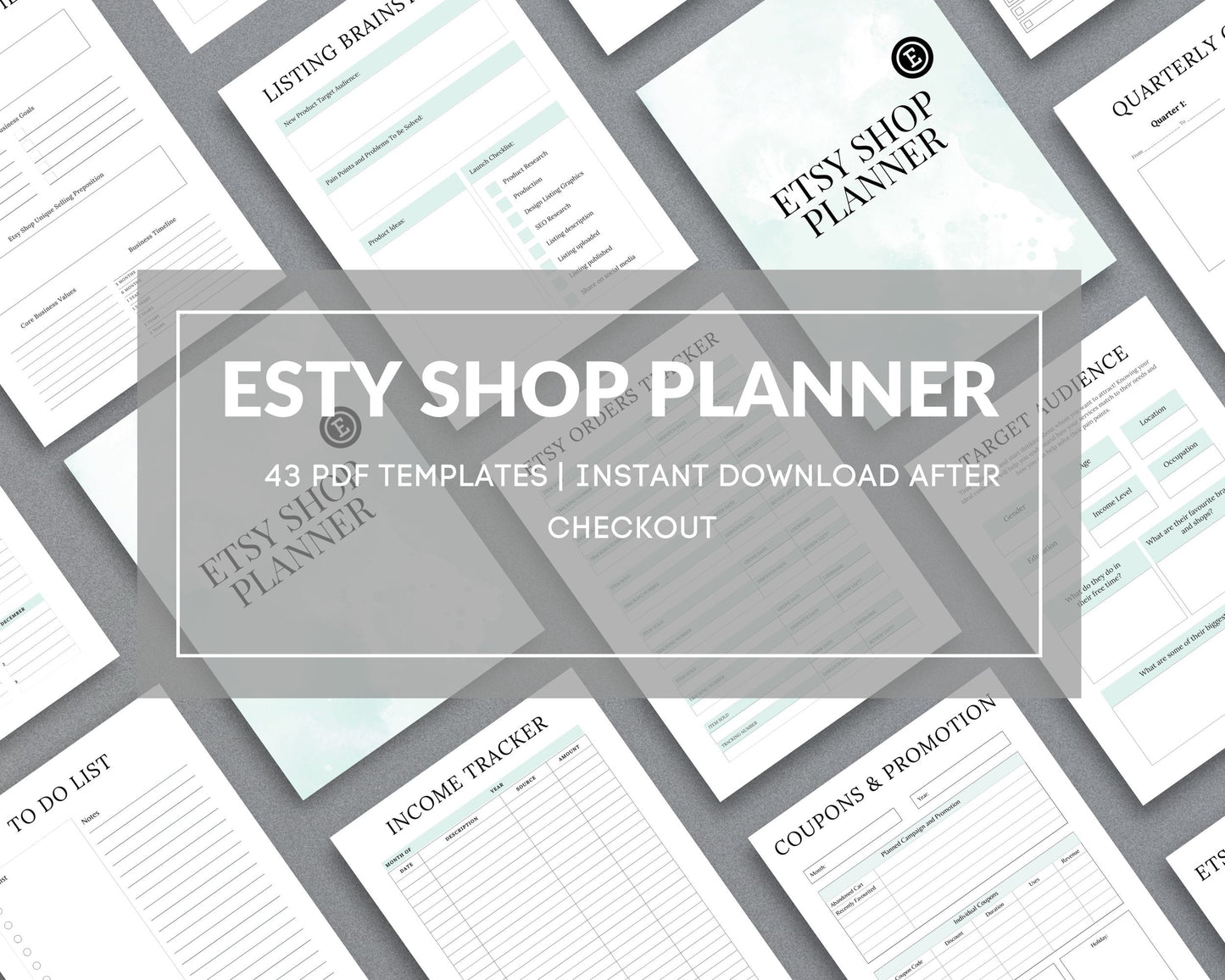 Etsy Shop Planner – Organize Listings, Track Orders & Scale Your Business | Printable PDF