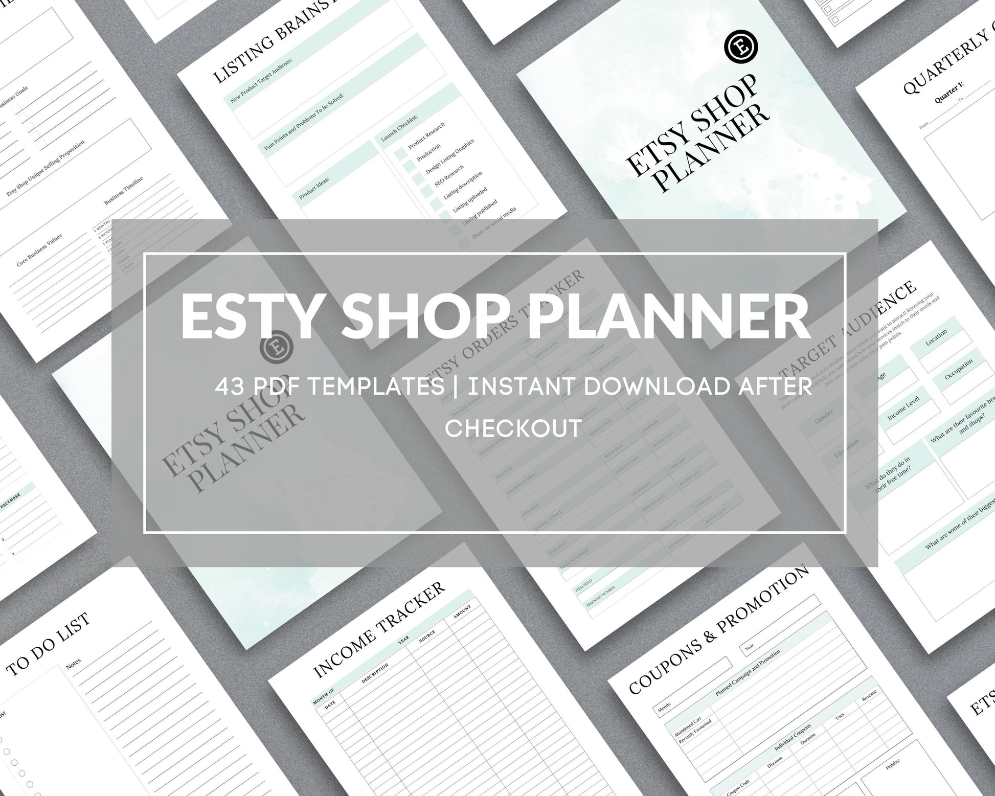 Etsy Shop Planner – Organize Listings, Track Orders & Scale Your Business | Printable PDF