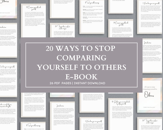 20 Ways to Stop Comparing Yourself to Others – Boost Self-Esteem & Confidence | Instant PDF Download
