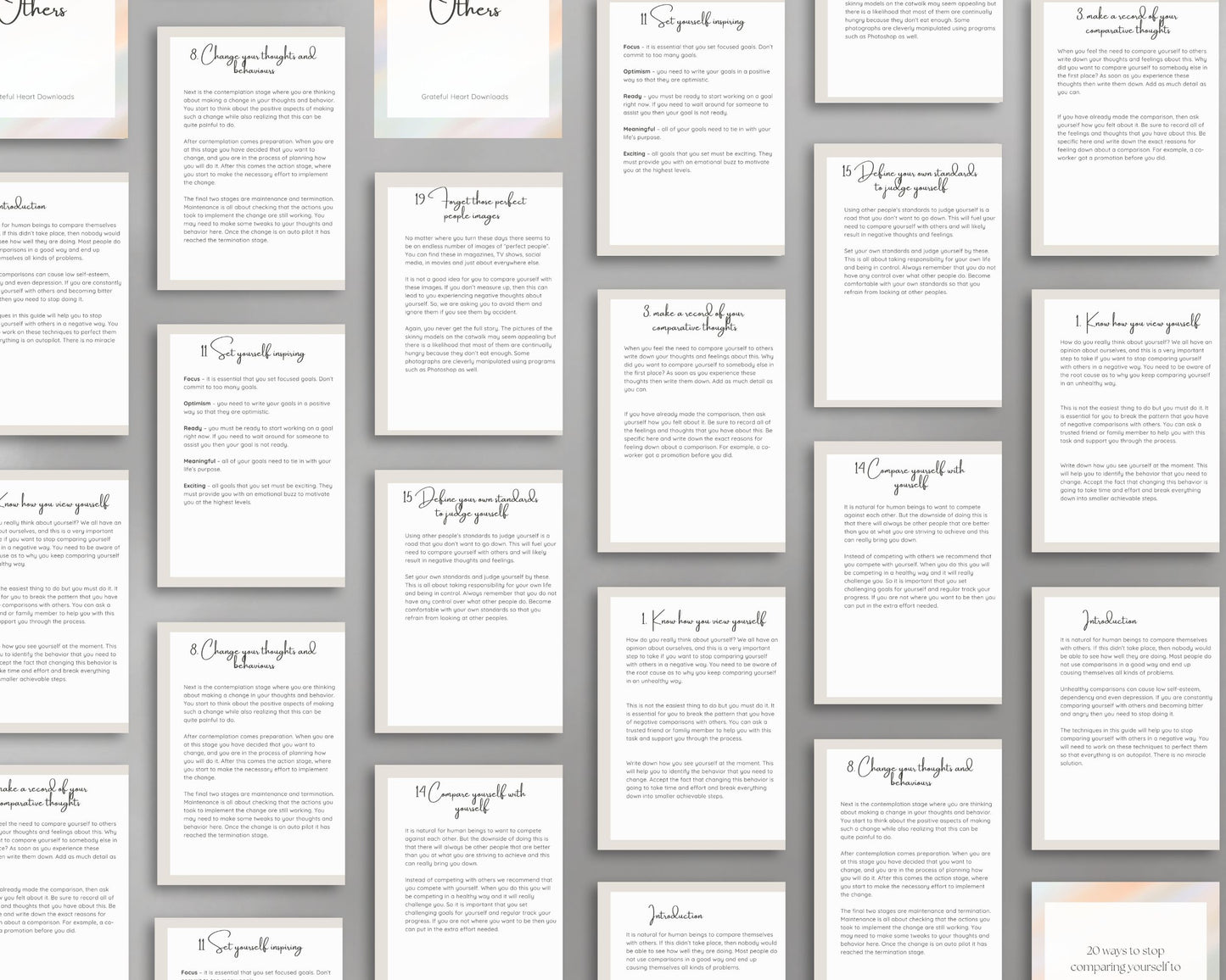 20 Ways to Stop Comparing Yourself to Others – Boost Self-Esteem & Confidence | Instant PDF Download