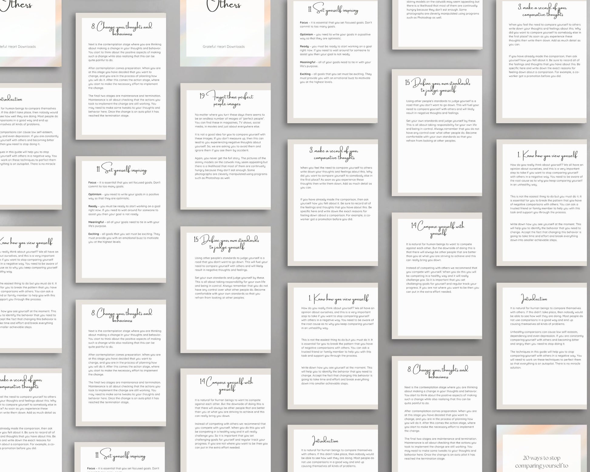 20 Ways to Stop Comparing Yourself to Others – Boost Self-Esteem & Confidence | Instant PDF Download