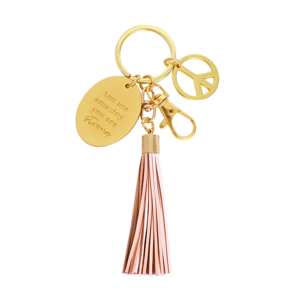 SPLOSH Inspirational Keychain – Strong: Empowerment on the Go - The Grateful Collective