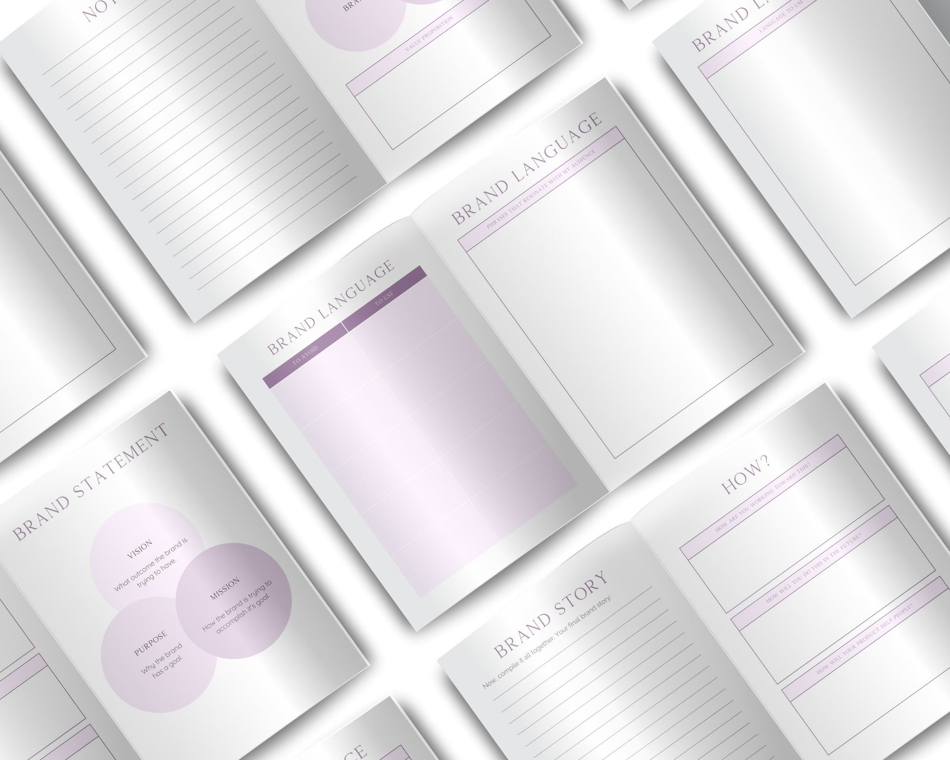 Branding Planner | Business Brand Strategy Workbook | Digital PDF