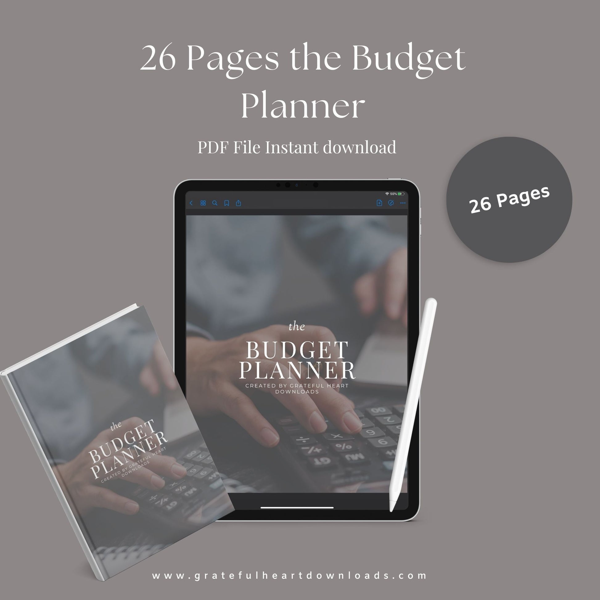 Budget Planner | Printable Finance Tracker | Digital PDF Download