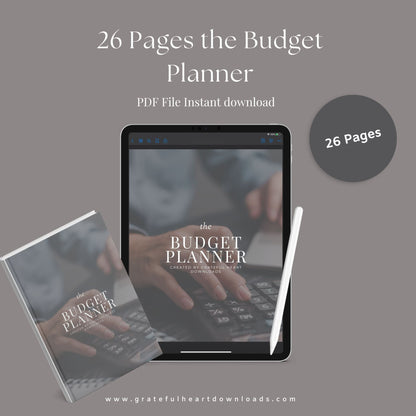 Budget Planner | Printable Finance Tracker | Digital PDF Download
