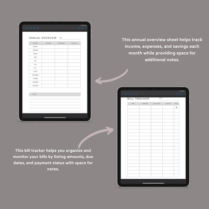 Budget Planner | Printable Finance Tracker | Digital PDF Download