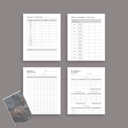 Budget Planner | Printable Finance Tracker | Digital PDF Download