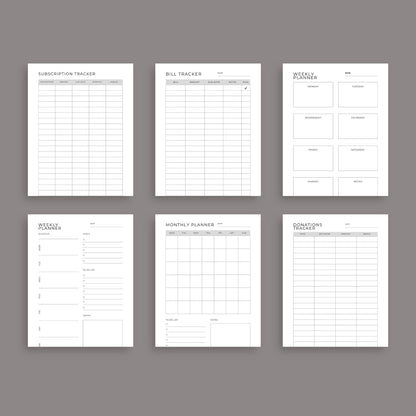 Budget Planner | Printable Finance Tracker | Digital PDF Download