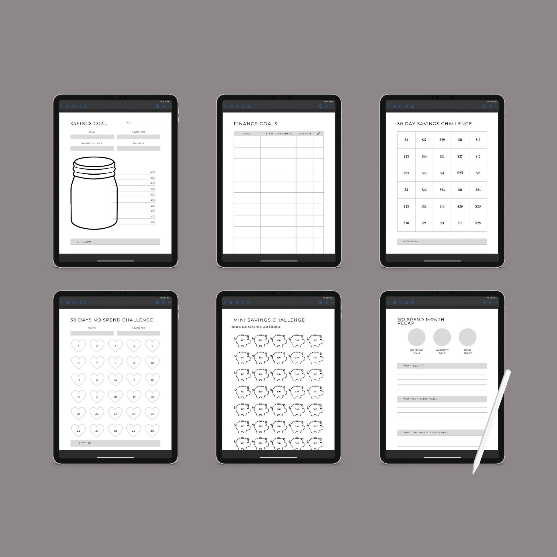 Budget Planner | Printable Finance Tracker | Digital PDF Download