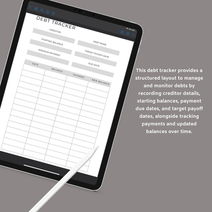 Budget Planner | Printable Finance Tracker | Digital PDF Download