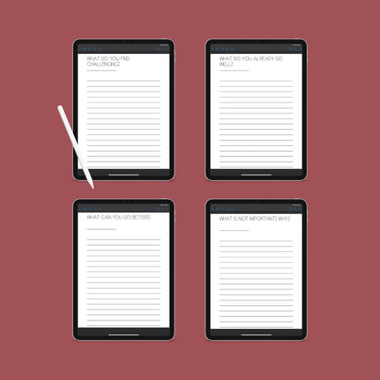 Burnout Journal | Mental Wellness & Self-Care Planner | Digital PDF
