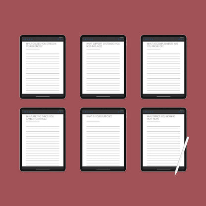 Burnout Journal | Mental Wellness & Self-Care Planner | Digital PDF