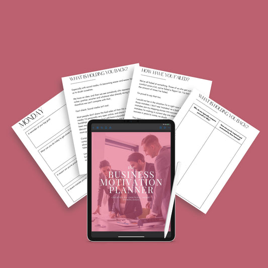 Business Motivation Planner | Goal-Setting & Productivity Journal PDF