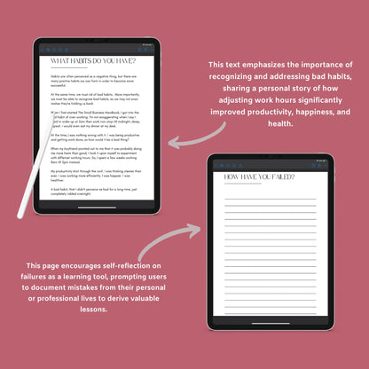 Business Motivation Planner | Goal-Setting & Productivity Journal PDF