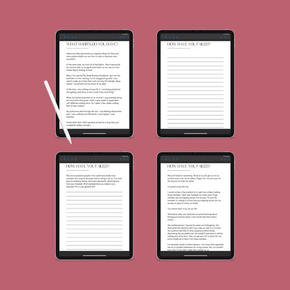 Business Motivation Planner | Goal-Setting & Productivity Journal PDF