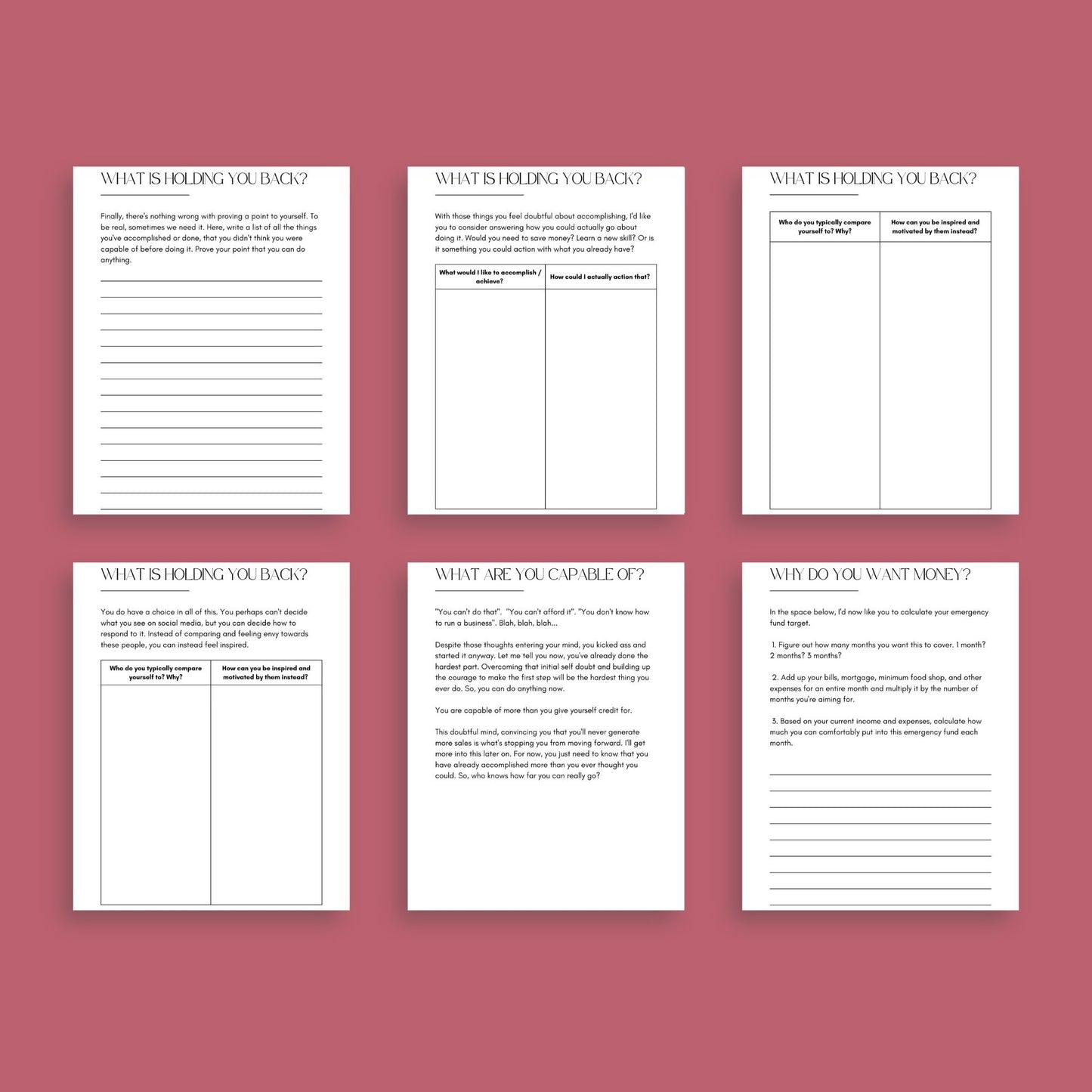 Business Motivation Planner | Goal-Setting & Productivity Journal PDF