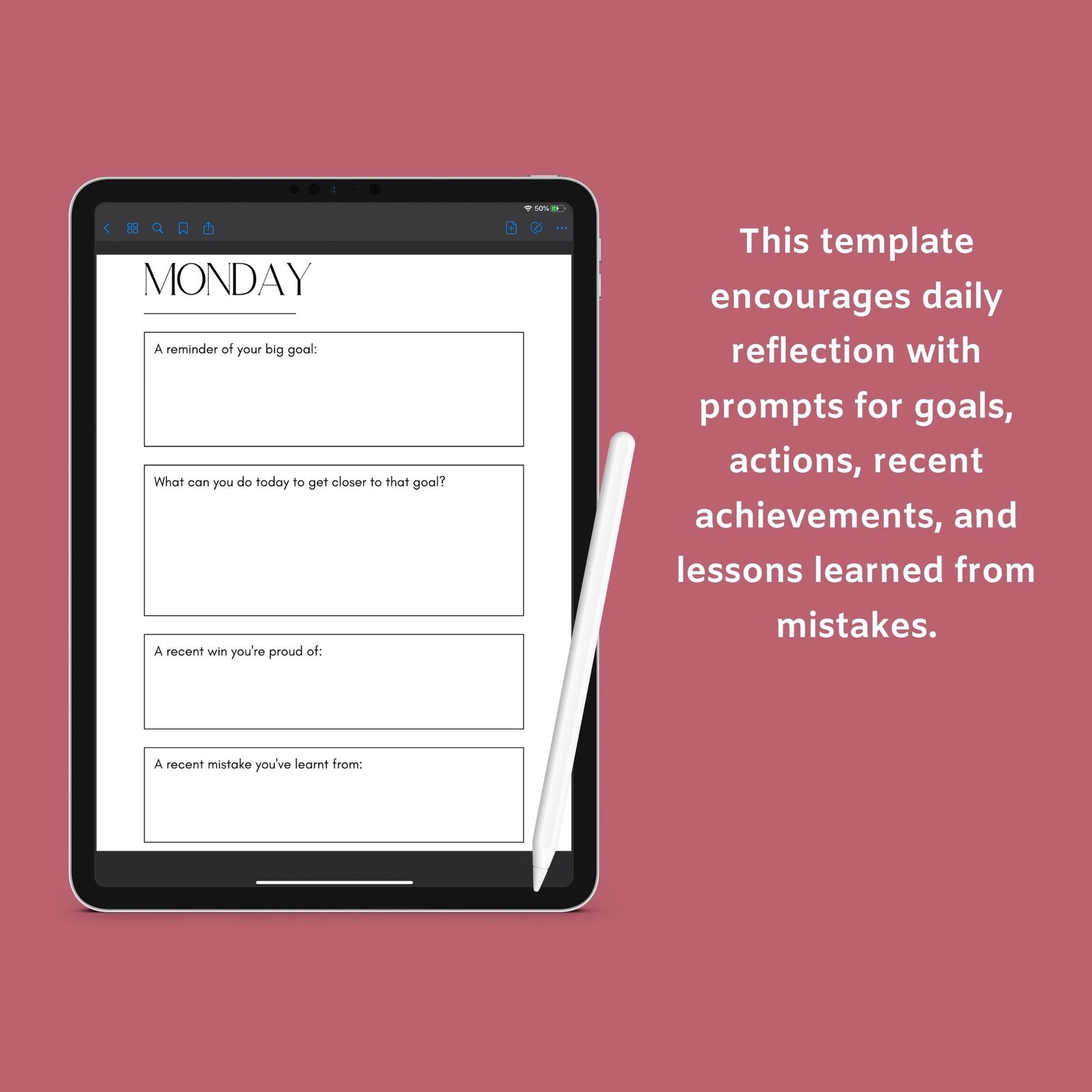 Business Motivation Planner | Goal-Setting & Productivity Journal PDF