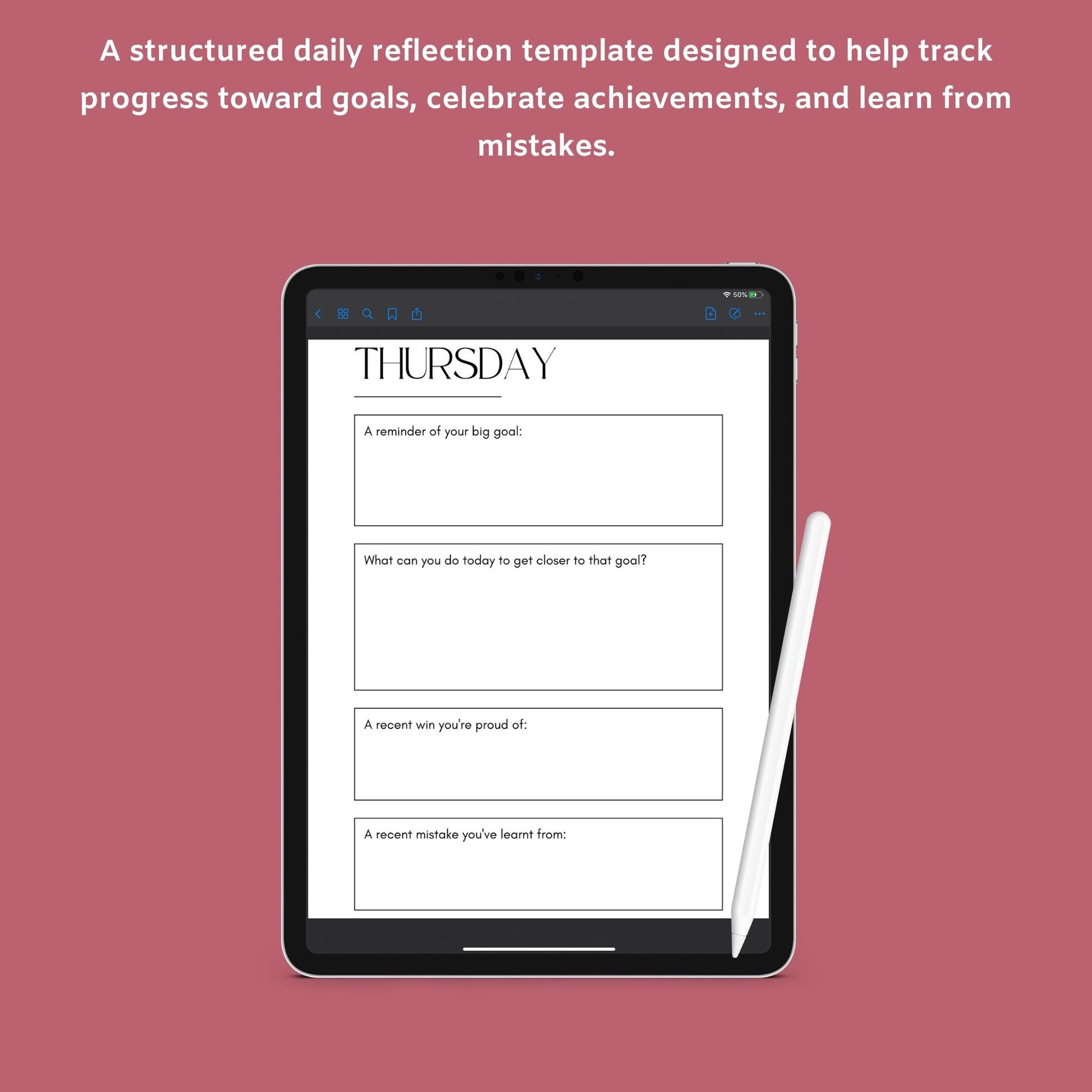 Business Motivation Planner | Goal-Setting & Productivity Journal PDF