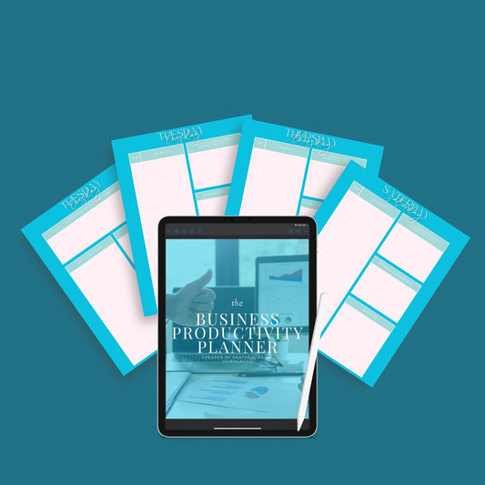 Business Productivity Planner | Task & Goal Organizer | Digital PDF