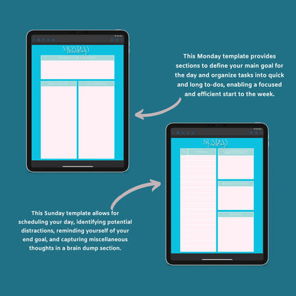 Business Productivity Planner | Task & Goal Organizer | Digital PDF