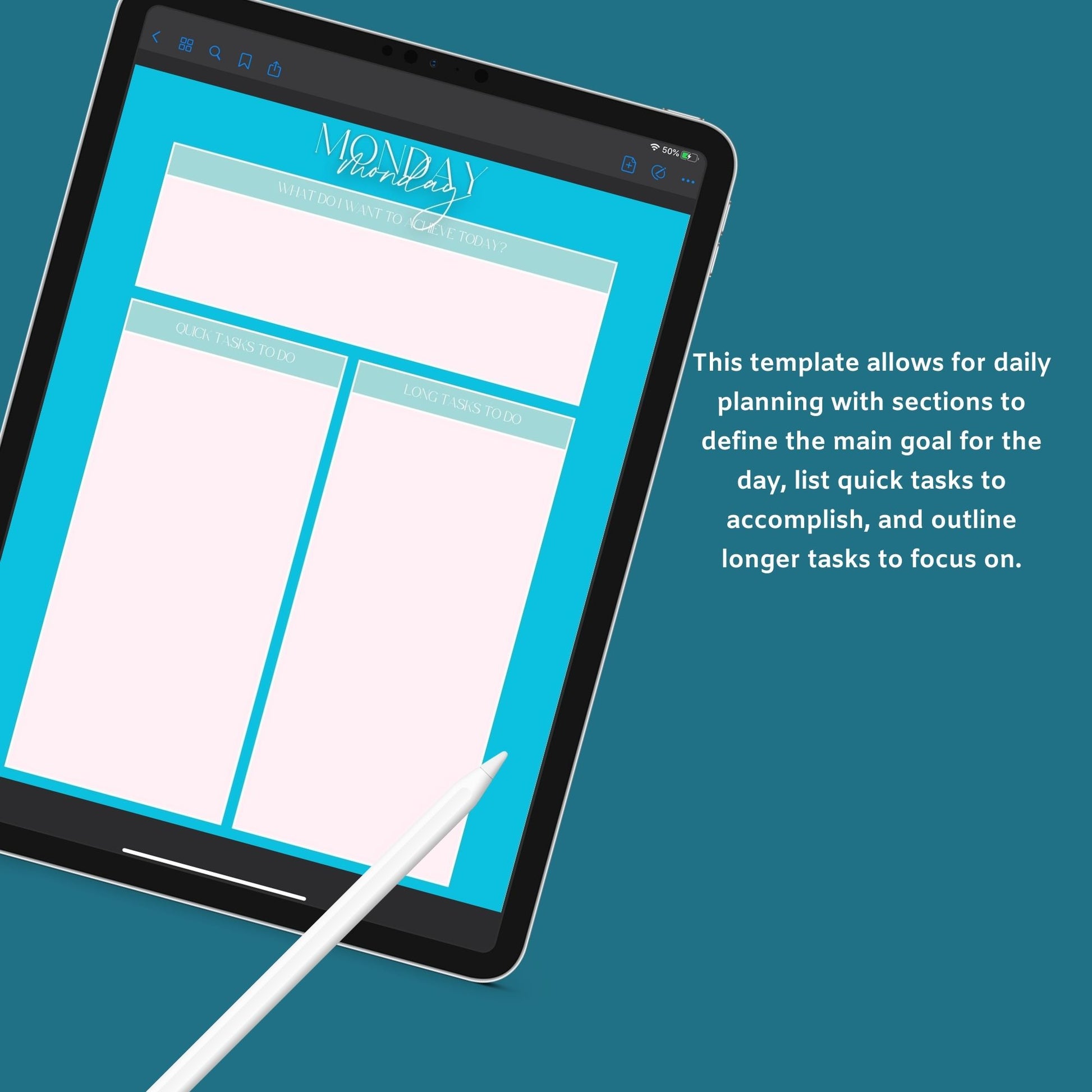 Business Productivity Planner | Task & Goal Organizer | Digital PDF
