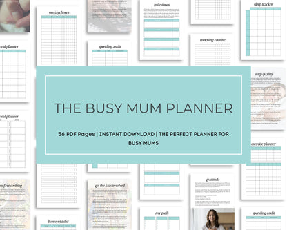 Busy Mum Planner | Printable Life Organizer & Meal Planner | PDF