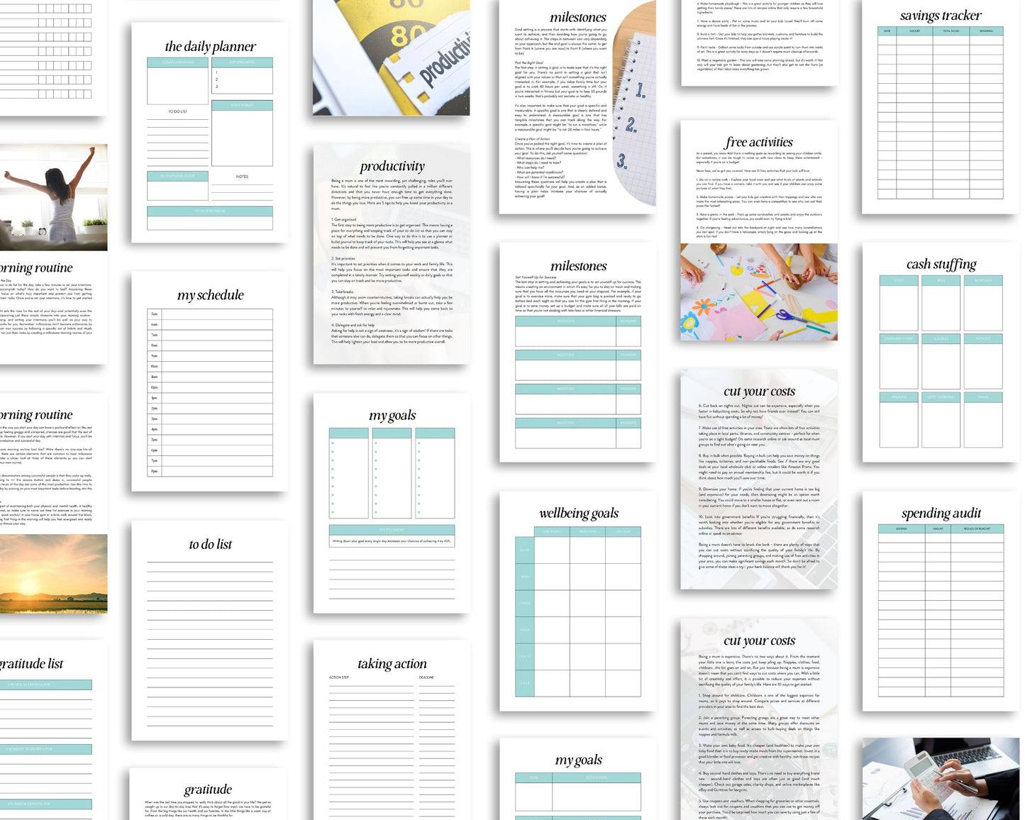 Busy Mum Planner | Printable Life Organizer & Meal Planner | PDF